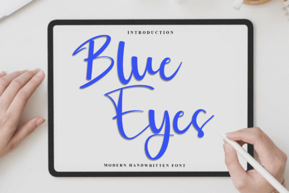 Blue Eyes Font - Featured Image
