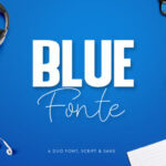 Blue Fonte Duo Font - Featured Image
