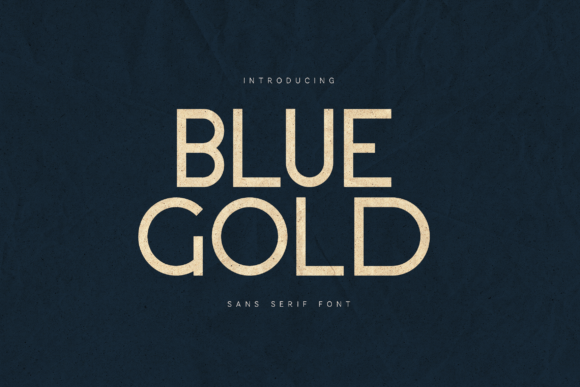 Blue Gold Font - Featured Image