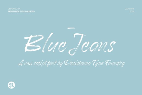 Blue Jeans Font - Featured Image