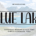 Blue Lake Font - Featured Image