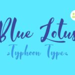 Blue Lotus Font - Featured Image