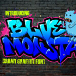 Blue Monsta Font - Featured Image