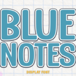 Blue Notes Font - Featured Image