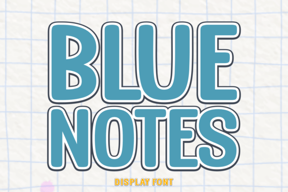Blue Notes Font - Featured Image