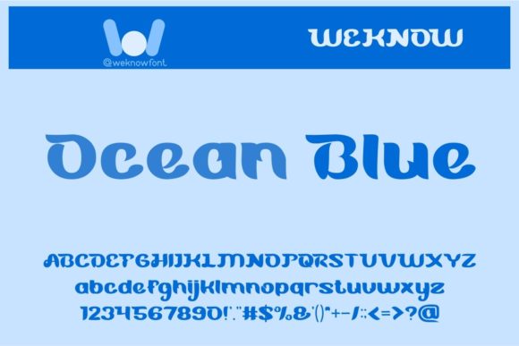 Blue Ocean Font - Featured Image