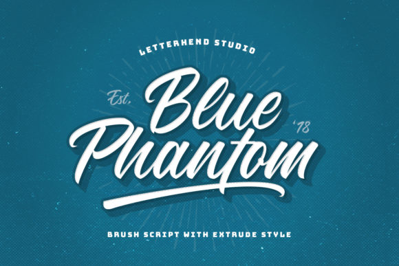 Blue Phantom Font - Featured Image