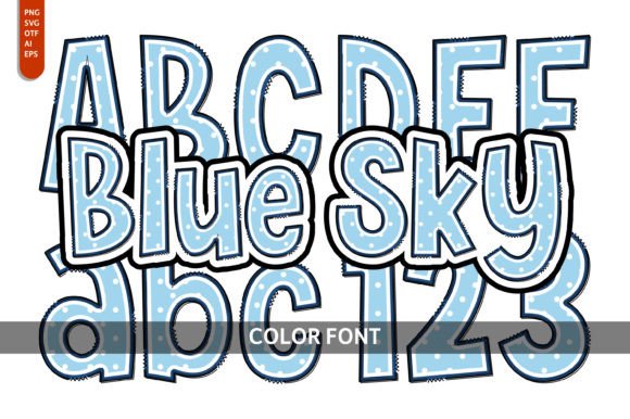 Blue Sky Font - Featured Image