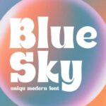 Blue Sky Font - Featured Image