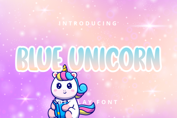 Blue Unicorn Font - Featured Image