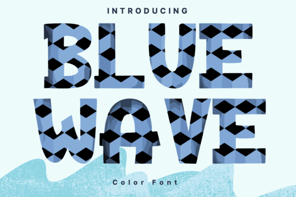 Blue Wave Font - Featured Image