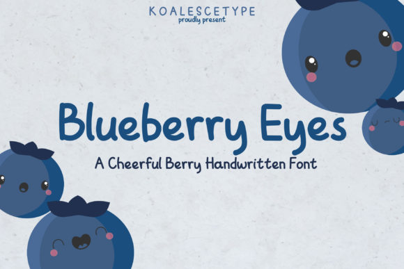 Blueberry Eyes Font - Featured Image