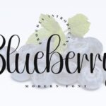 Blueberry Font - Featured Image