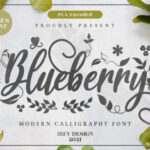 Blueberry Font - Featured Image