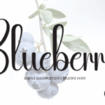 Blueberry Font - Featured Image
