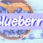 Blueberry Font - Featured Image