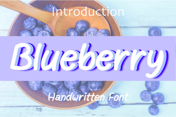 Blueberry Font - Featured Image