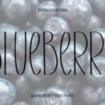 Blueberry Font - Featured Image