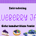 Blueberry Jam Font - Featured Image