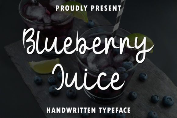 Blueberry Juice Font - Featured Image