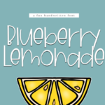 Blueberry Lemonade Font - Featured Image