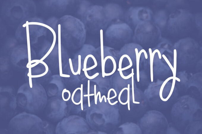 Blueberry Oatmeal Regular Font - Featured Image