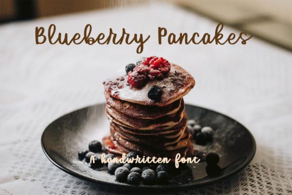 Blueberry Pancakes Font - Featured Image