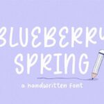 Blueberry Spring Font - Featured Image