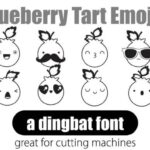 Blueberry Tart Emojis Font - Featured Image