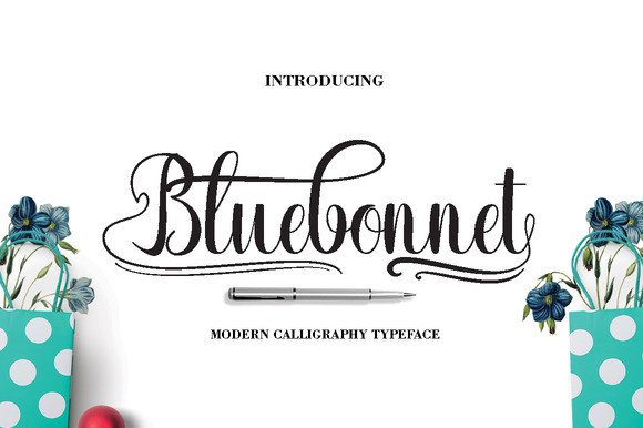 Bluebonnet Font - Featured Image