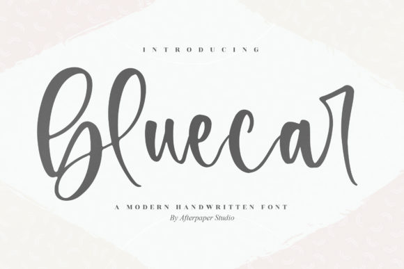 Bluecar Font - Featured Image