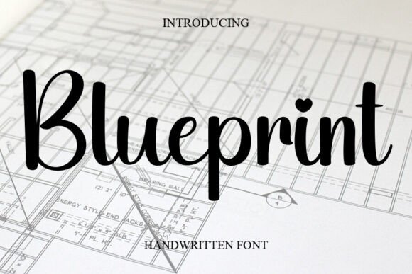 Blueprint Font - Featured Image