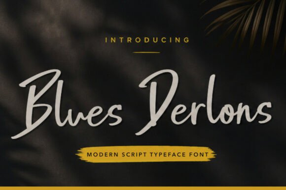 Blues Derlons Font - Featured Image