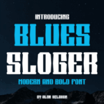 Blues Sloger Font - Featured Image