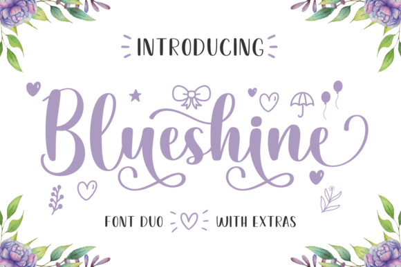 Blueshine Font - Featured Image
