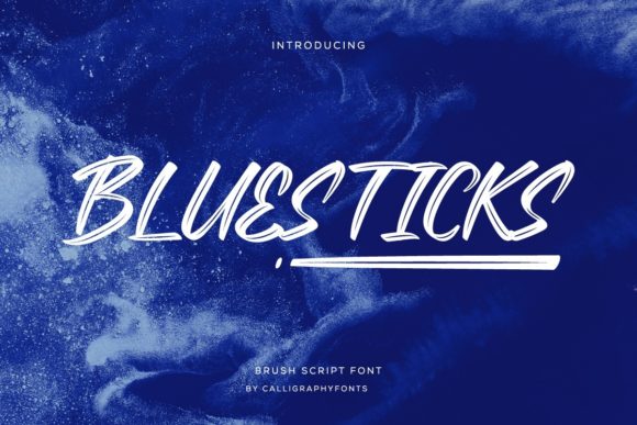Bluesticks Font - Featured Image