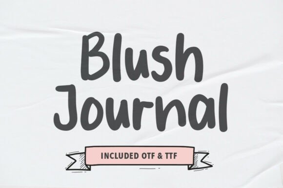 Blush Journal Font - Featured Image