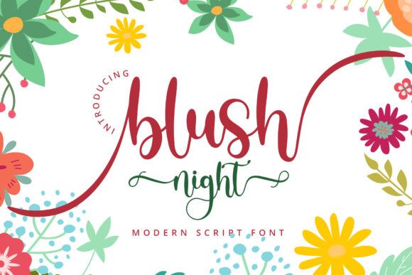 Blush Night Font - Featured Image