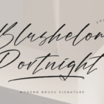 Blushelom Portnight Font - Featured Image