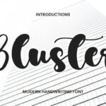 Bluster Font - Featured Image