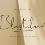 Blustiland Font - Featured Image
