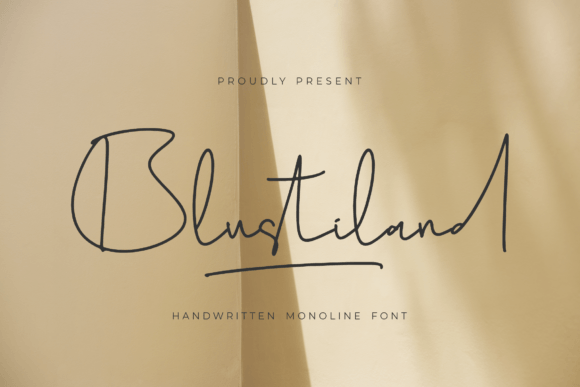 Blustiland Font - Featured Image