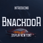 Bnackdor Font - Featured Image