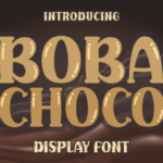 Boba Choco Font - Featured Image