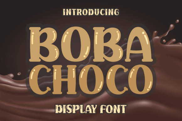 Boba Choco Font - Featured Image