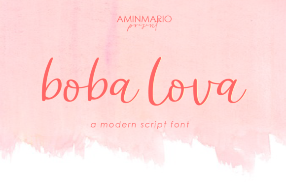 Boba Lova Font - Featured Image