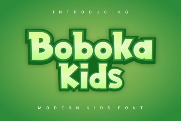 Boboka Kids Font - Featured Image