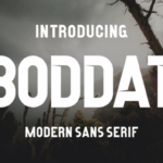Boddat Font - Featured Image