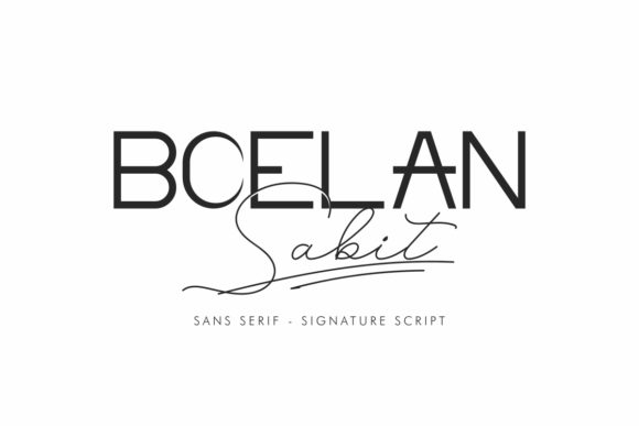 Boelan Sabit Font - Featured Image