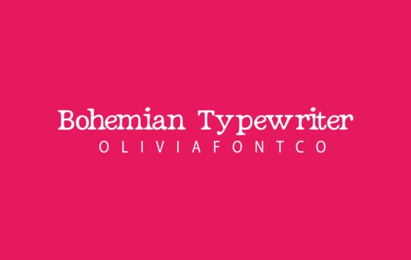 Bohemian Typewriter Font - Featured Image
